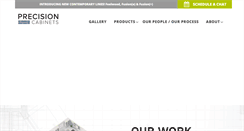 Desktop Screenshot of precisioncabinets.com